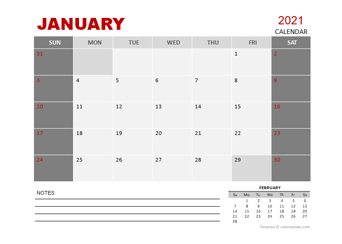 Detail Powerpoint Calendar Template Free Nomer 2