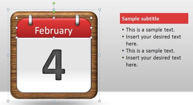 Detail Powerpoint Calendar Template Free Nomer 23