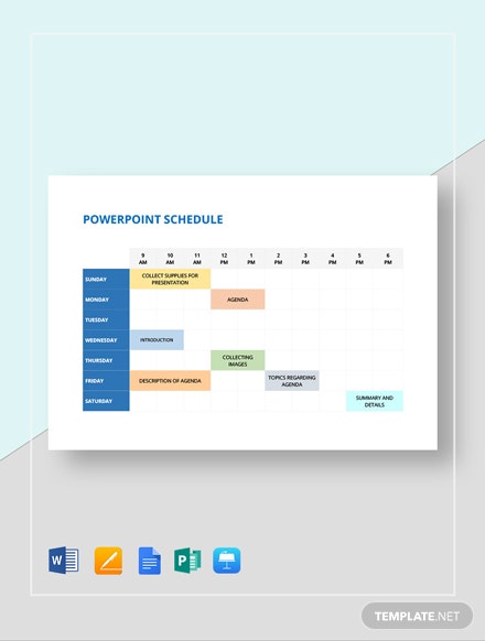 Detail Powerpoint Calendar Template Free Nomer 35