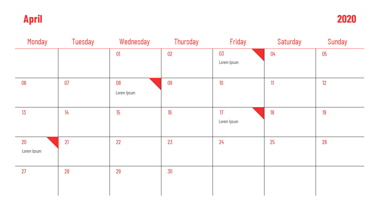 Detail Powerpoint Calendar Template Free Nomer 36