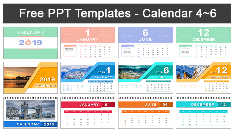Detail Powerpoint Calendar Template Free Nomer 37