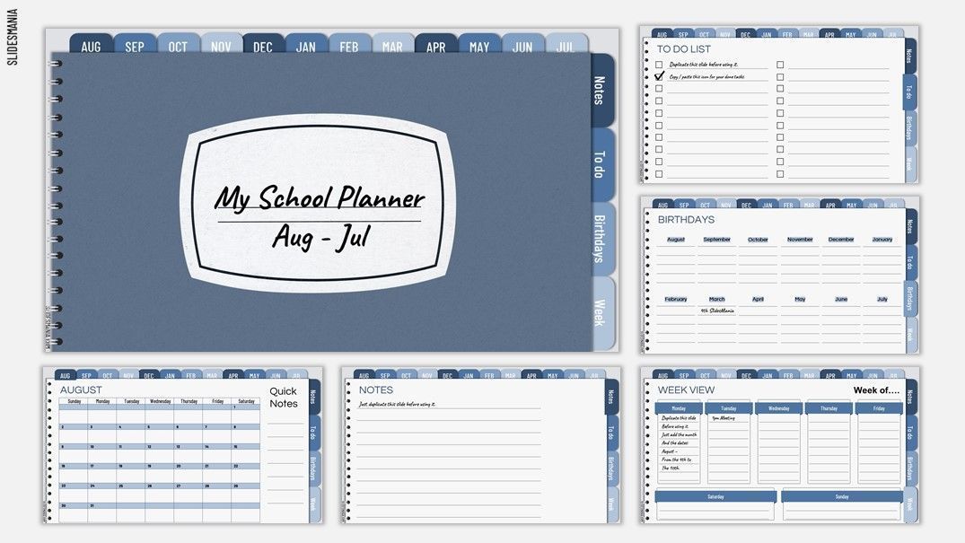 Detail Powerpoint Calendar Template Free Nomer 47