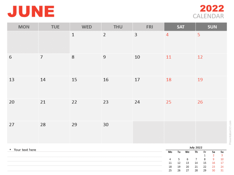 Detail Powerpoint Calendar Template Free Nomer 9
