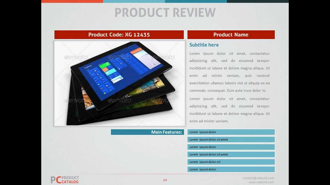 Detail Powerpoint Catalog Template Nomer 14