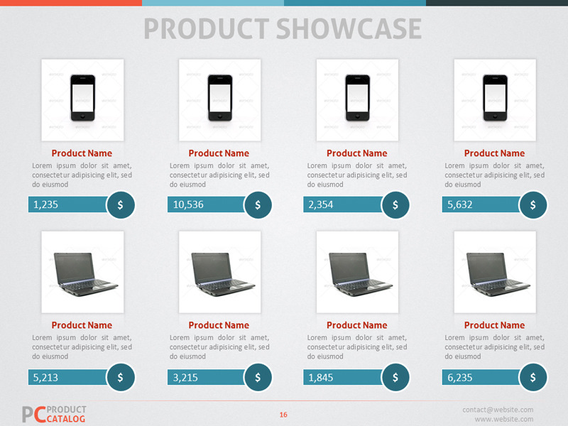 Detail Powerpoint Catalog Template Nomer 16