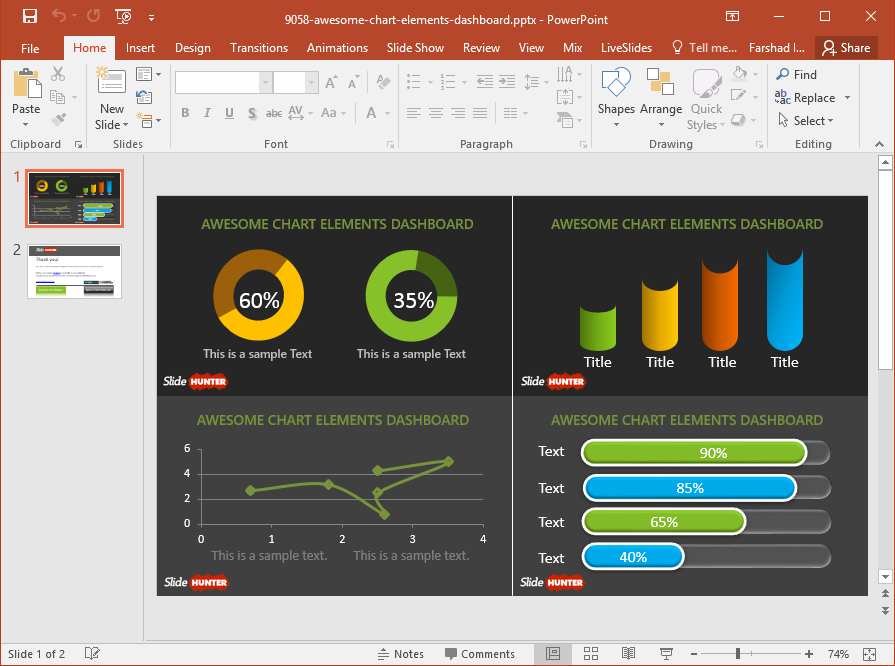 Detail Powerpoint Chart Template Nomer 10