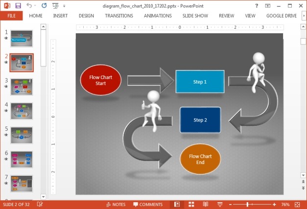 Detail Powerpoint Flowchart Template Nomer 19