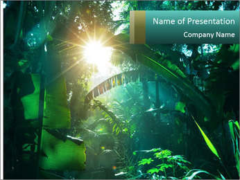 Detail Powerpoint Jungle Template Nomer 9