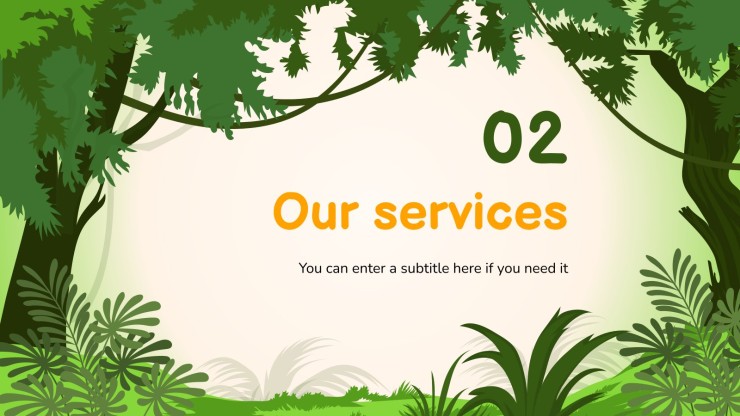 Detail Powerpoint Jungle Template Nomer 34