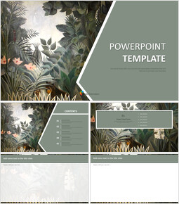 Detail Powerpoint Jungle Template Nomer 48