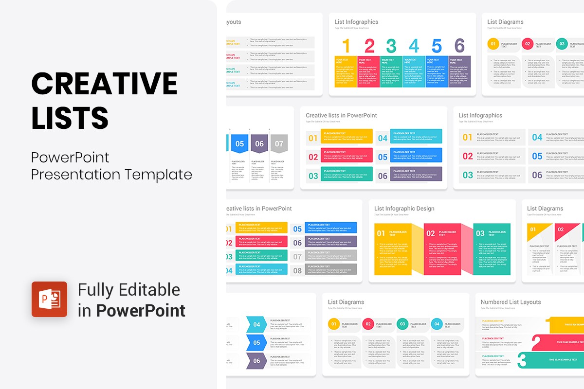 Detail Powerpoint List Template Nomer 37