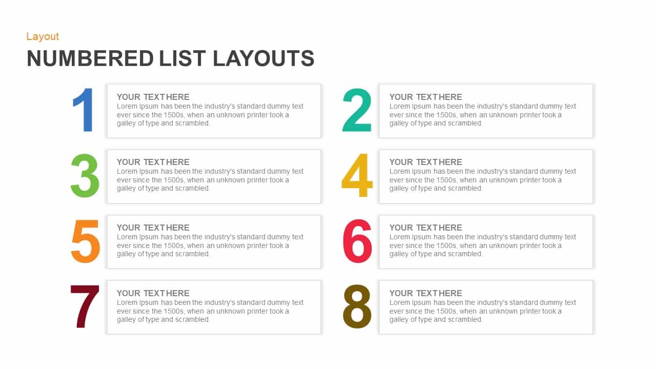 Detail Powerpoint List Template Nomer 6