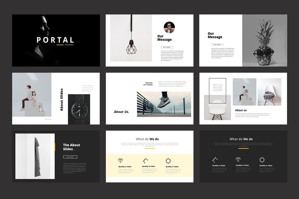 Detail Powerpoint Portfolio Template Nomer 26