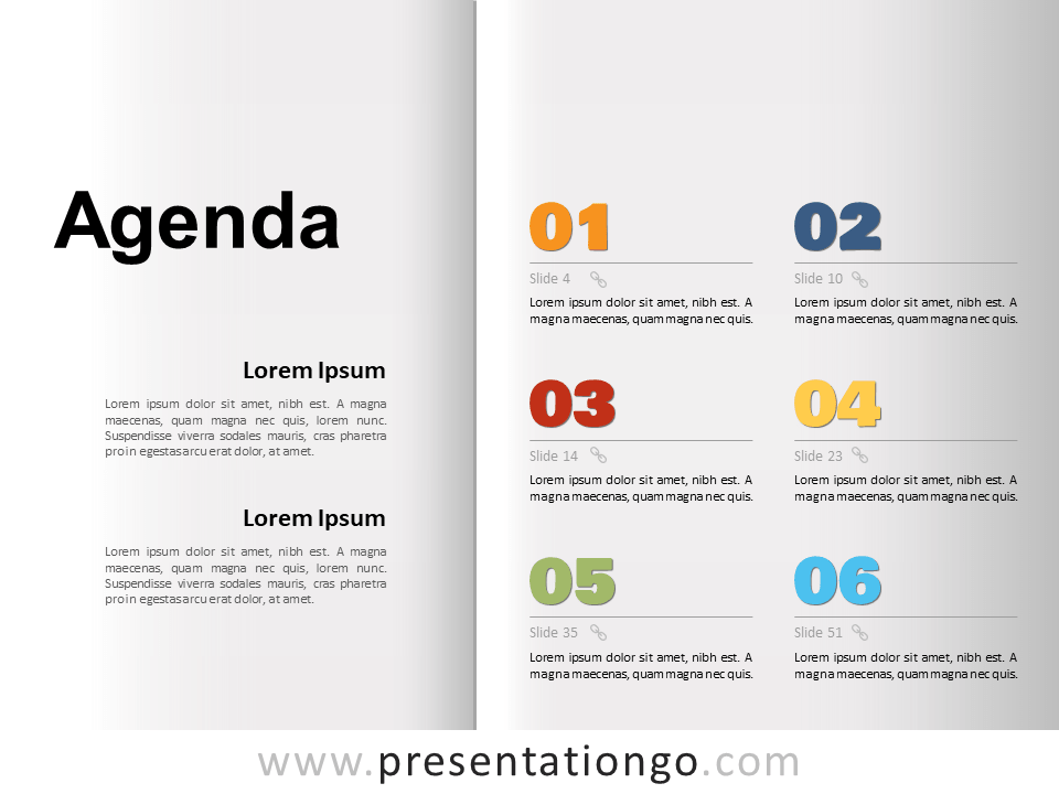 Detail Powerpoint Presentation Agenda Template Nomer 17