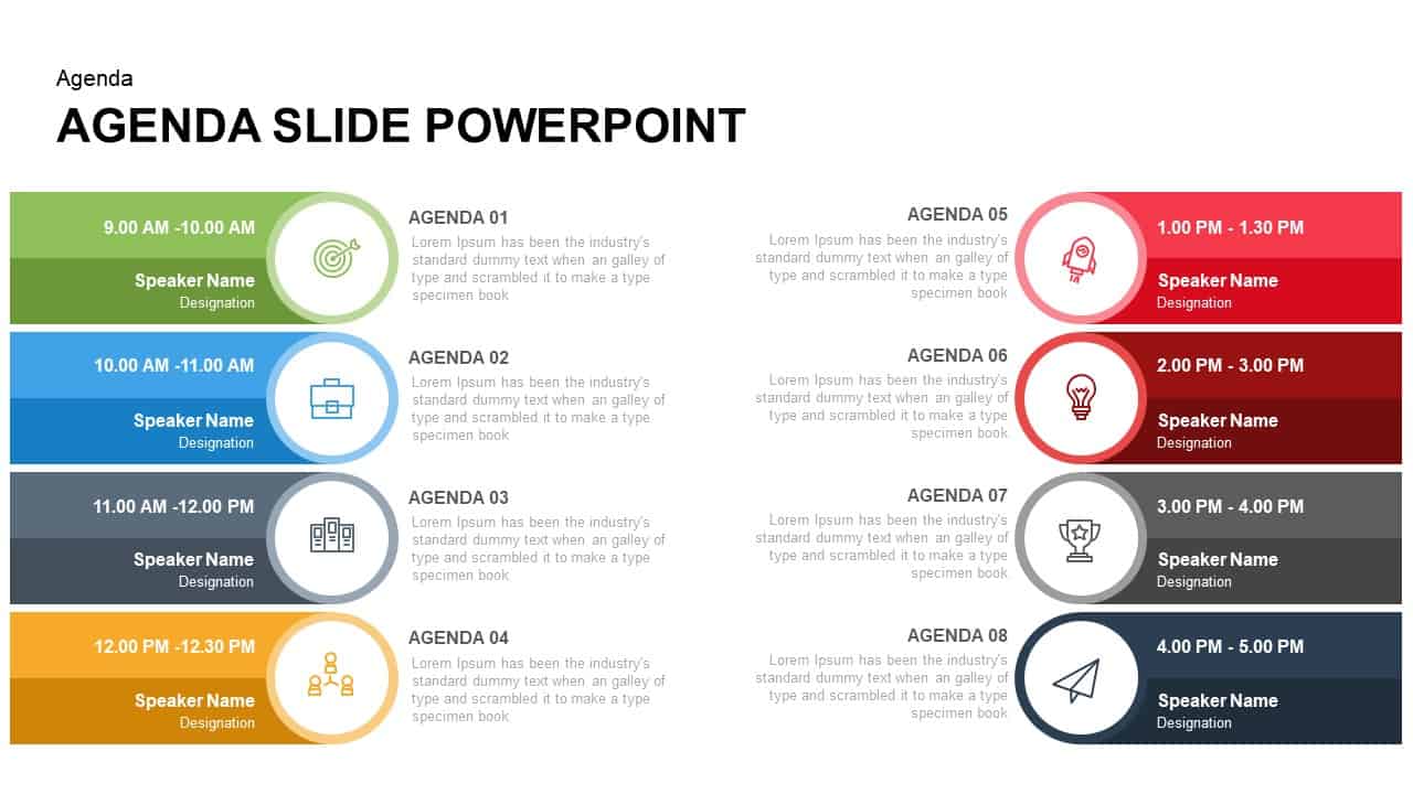 Detail Powerpoint Presentation Agenda Template Nomer 4