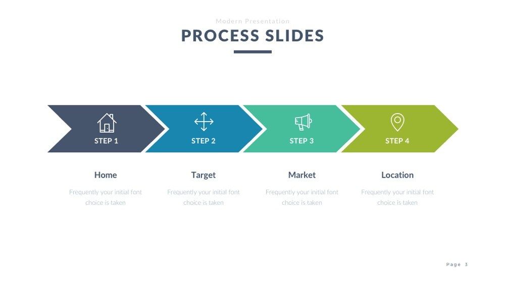 Detail Powerpoint Process Template Free Nomer 22