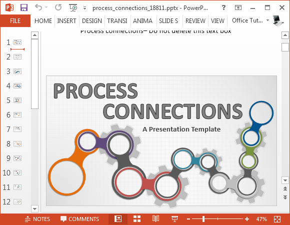 Detail Powerpoint Process Template Free Nomer 24