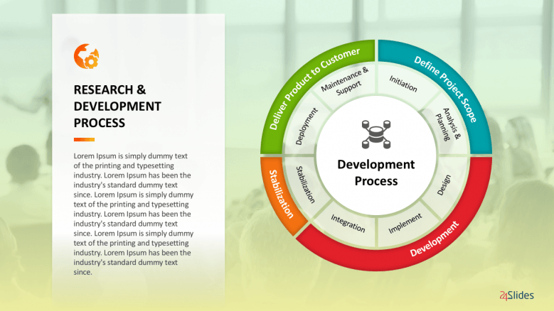 Detail Powerpoint Process Template Free Nomer 34