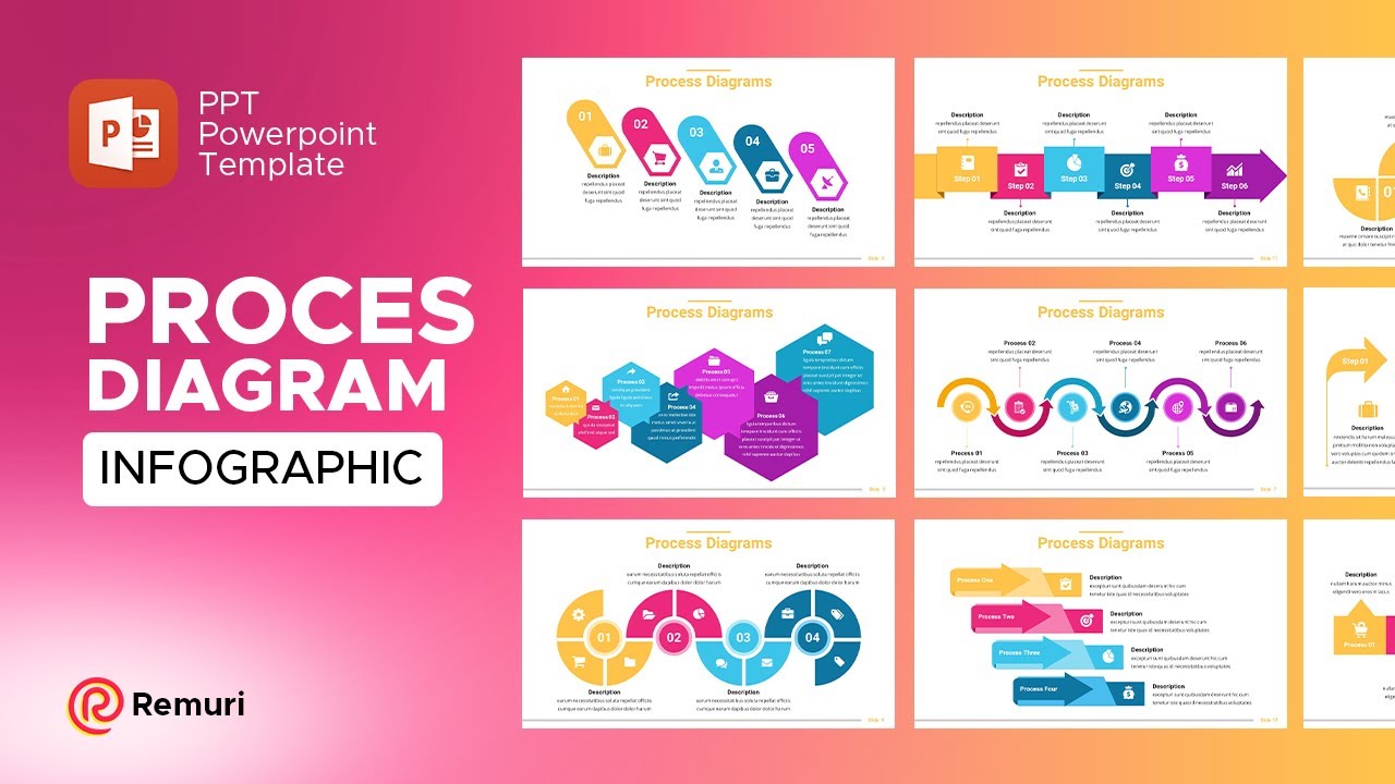 Detail Powerpoint Process Template Free Nomer 43