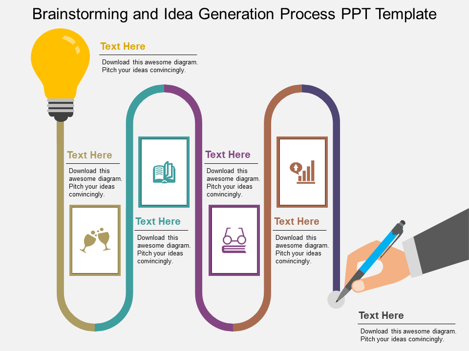 Detail Powerpoint Process Template Free Nomer 53