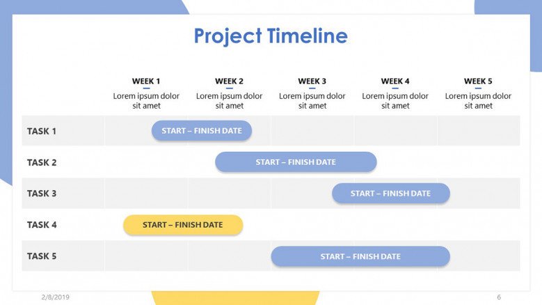 Detail Powerpoint Project Schedule Template Nomer 18