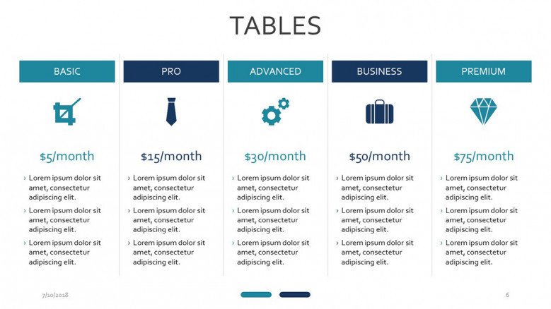 Detail Powerpoint Table Template Nomer 2