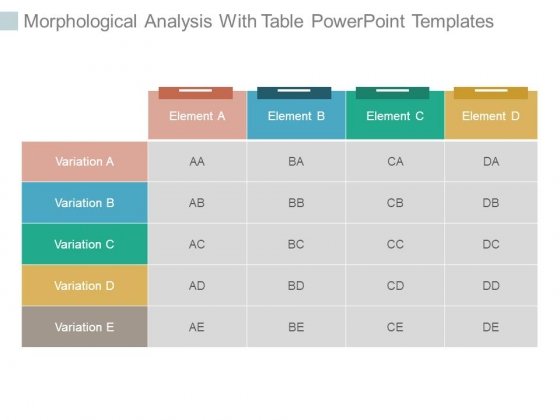 Detail Powerpoint Table Template Nomer 14