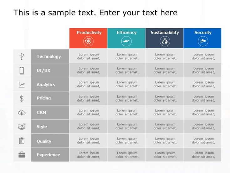 Detail Powerpoint Table Template Nomer 31