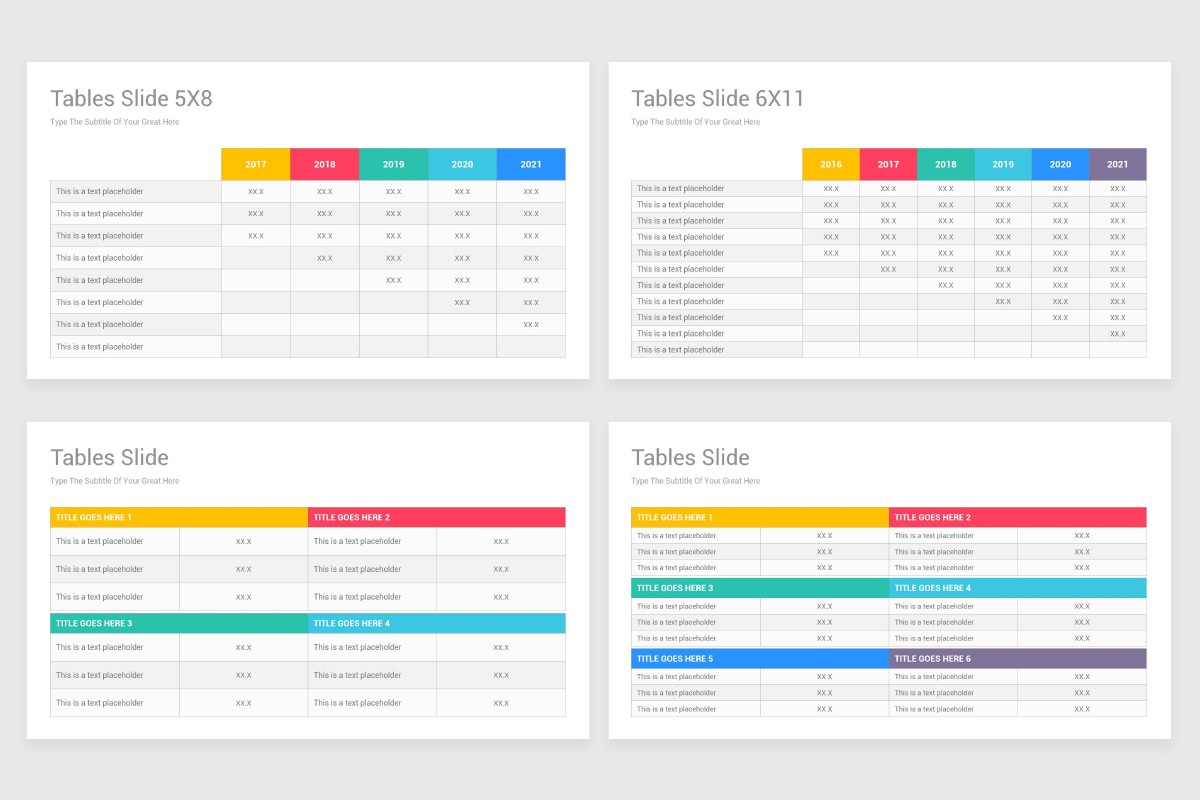 Detail Powerpoint Table Template Nomer 40