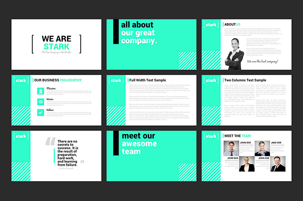 Detail Powerpoint Template Behance Nomer 20