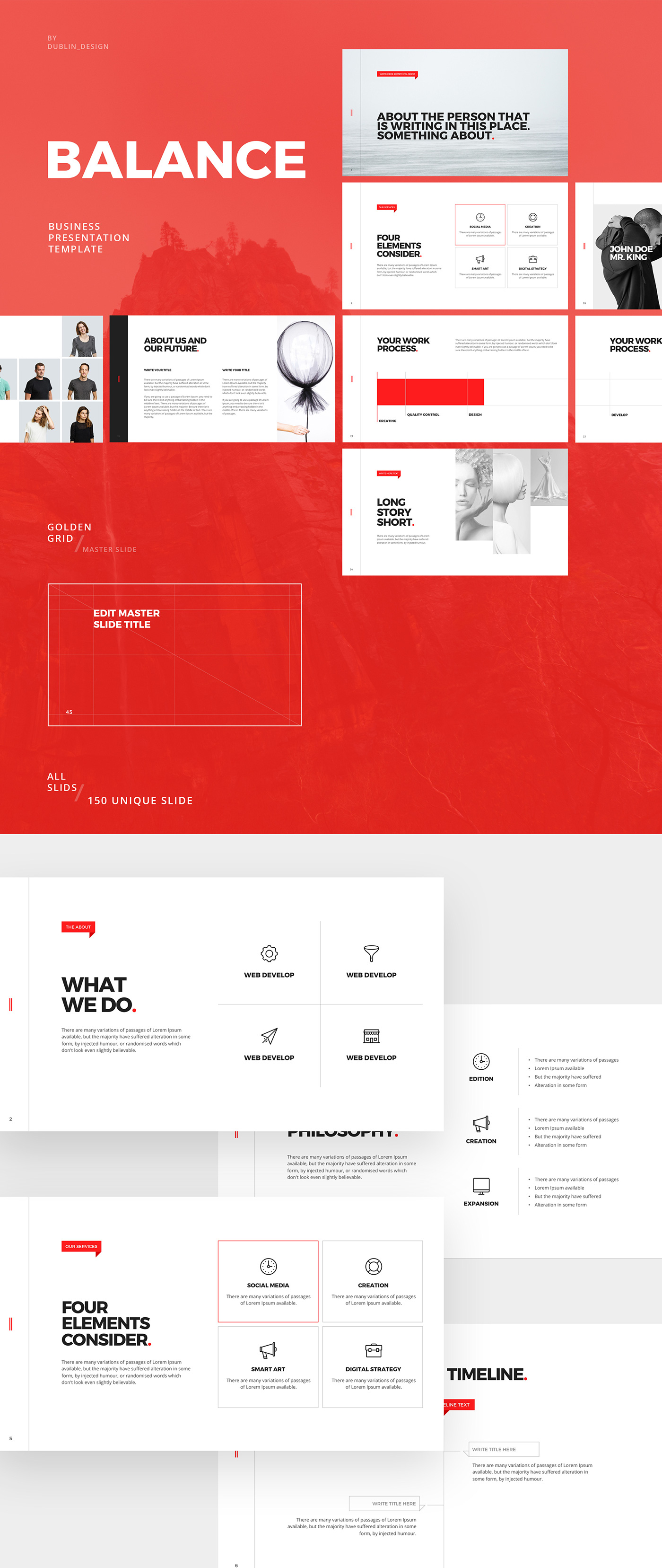 Detail Powerpoint Template Behance Nomer 29