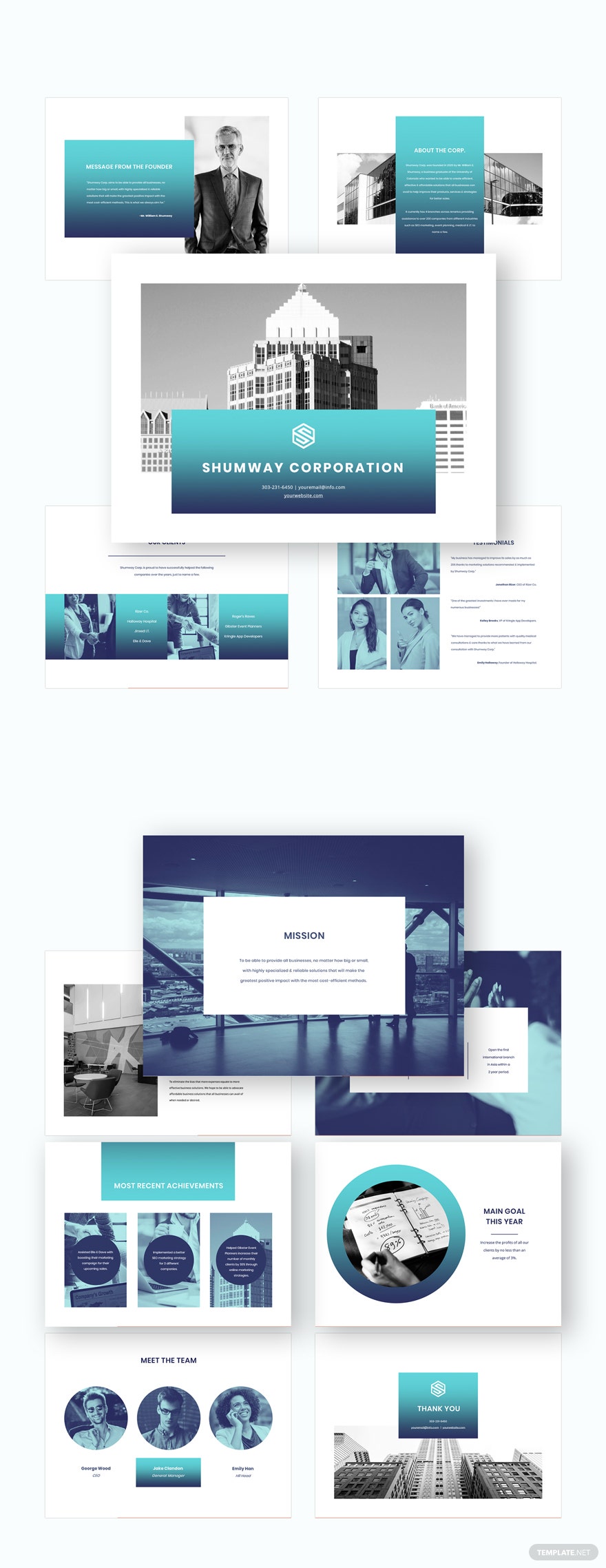 Detail Powerpoint Template Behance Nomer 35