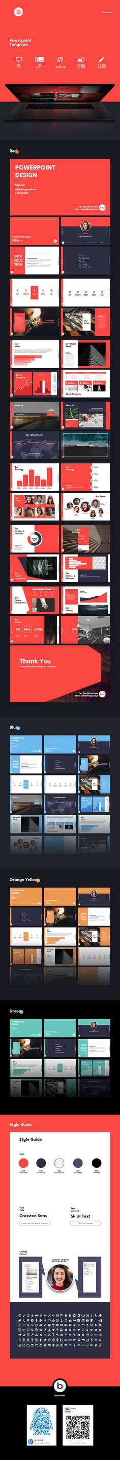 Detail Powerpoint Template Behance Nomer 38