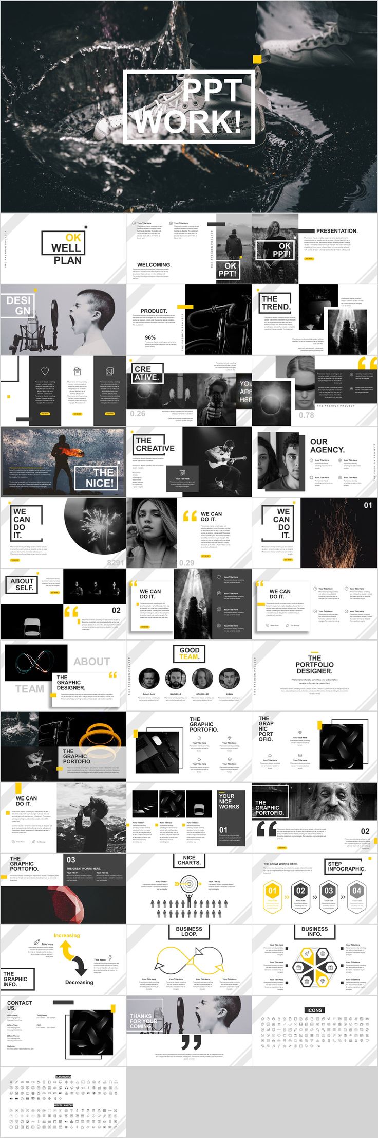 Detail Powerpoint Template Behance Nomer 43