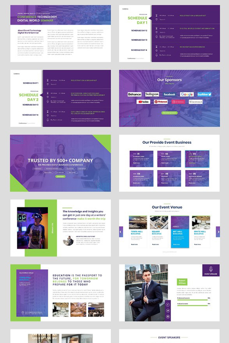 Detail Powerpoint Template Behance Nomer 47