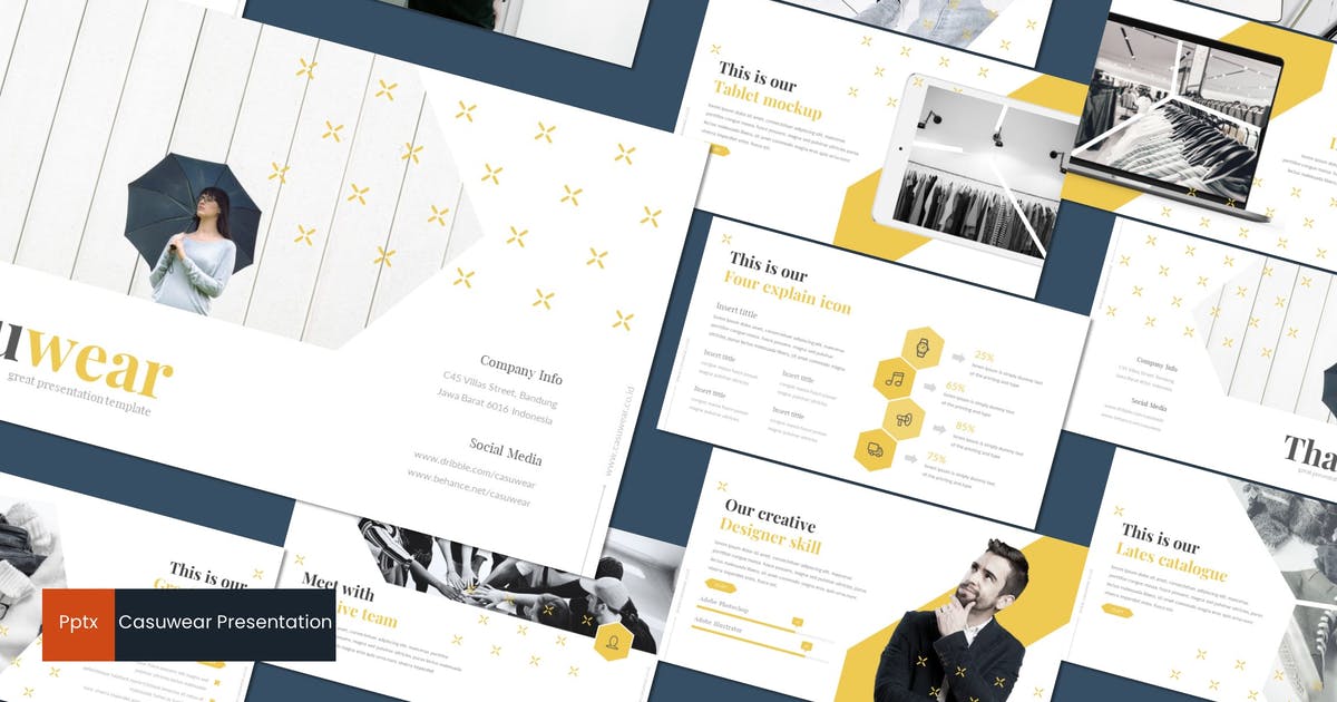 Detail Powerpoint Template Behance Nomer 50