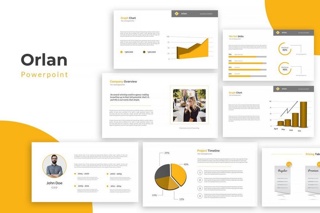 Detail Powerpoint Template Design Nomer 3