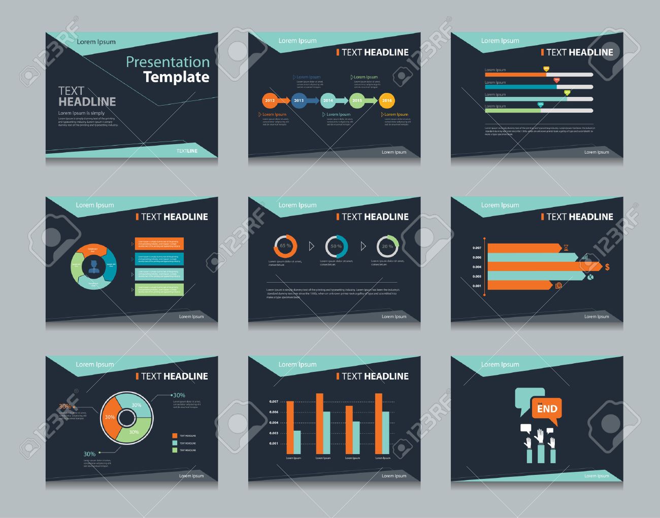 Detail Powerpoint Template Design Nomer 46