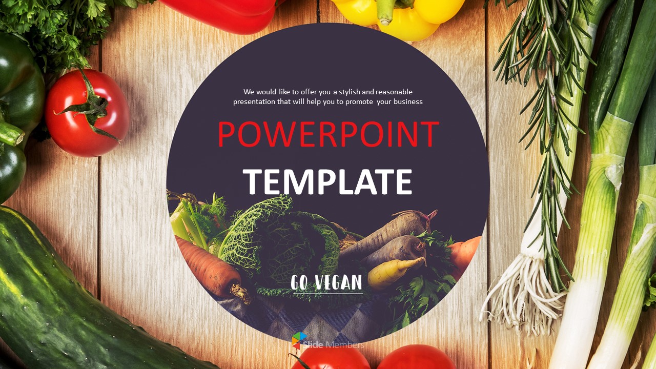 Detail Powerpoint Template Food Theme Free Nomer 11