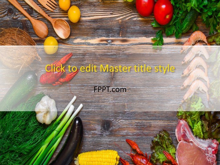 Detail Powerpoint Template Food Theme Free Nomer 5