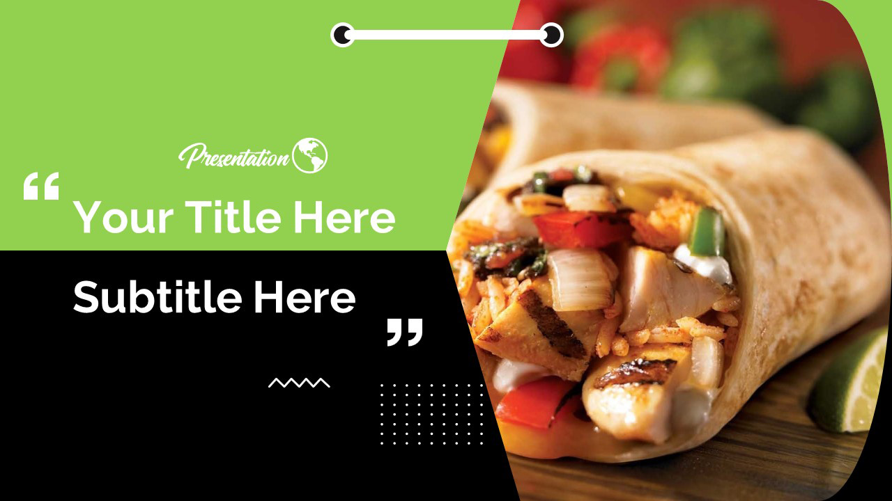 Detail Powerpoint Template Food Theme Free Nomer 47