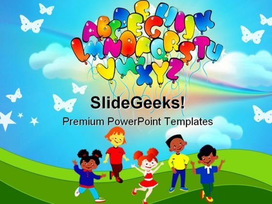 Detail Powerpoint Template Free Children Nomer 37