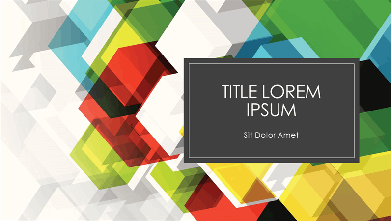 Detail Powerpoint Template Geometric Nomer 11