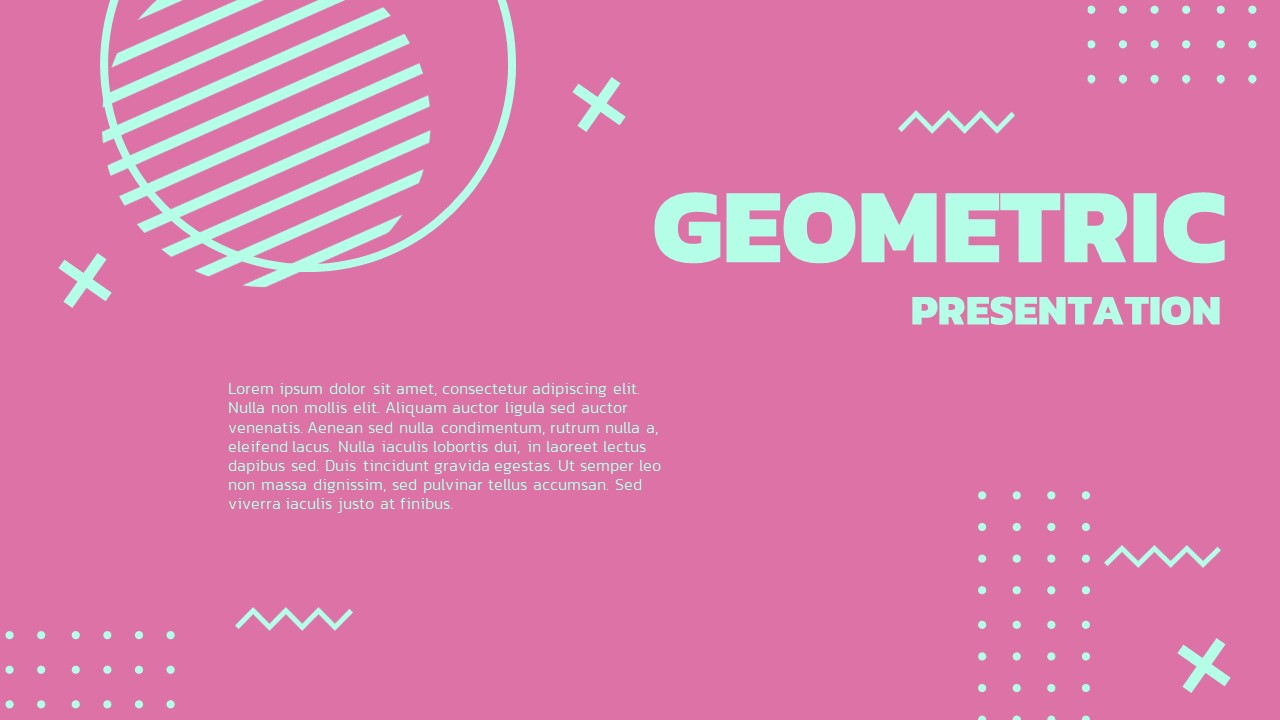 Detail Powerpoint Template Geometric Nomer 24