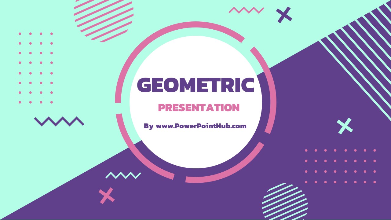 Detail Powerpoint Template Geometric Nomer 7