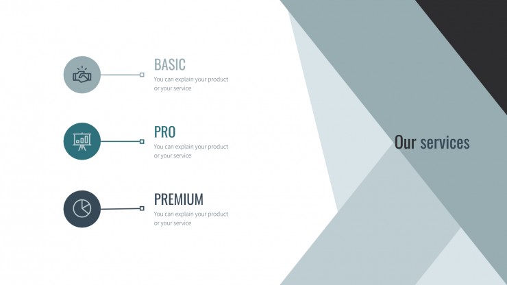 Detail Powerpoint Template Geometric Nomer 10