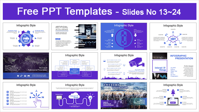 Detail Powerpoint Template Iot Nomer 12