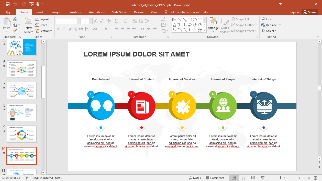 Detail Powerpoint Template Iot Nomer 18