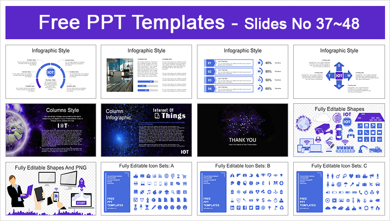 Detail Powerpoint Template Iot Nomer 34