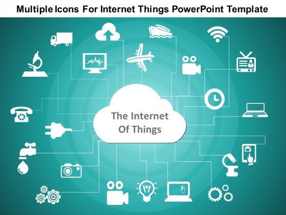 Detail Powerpoint Template Iot Nomer 40